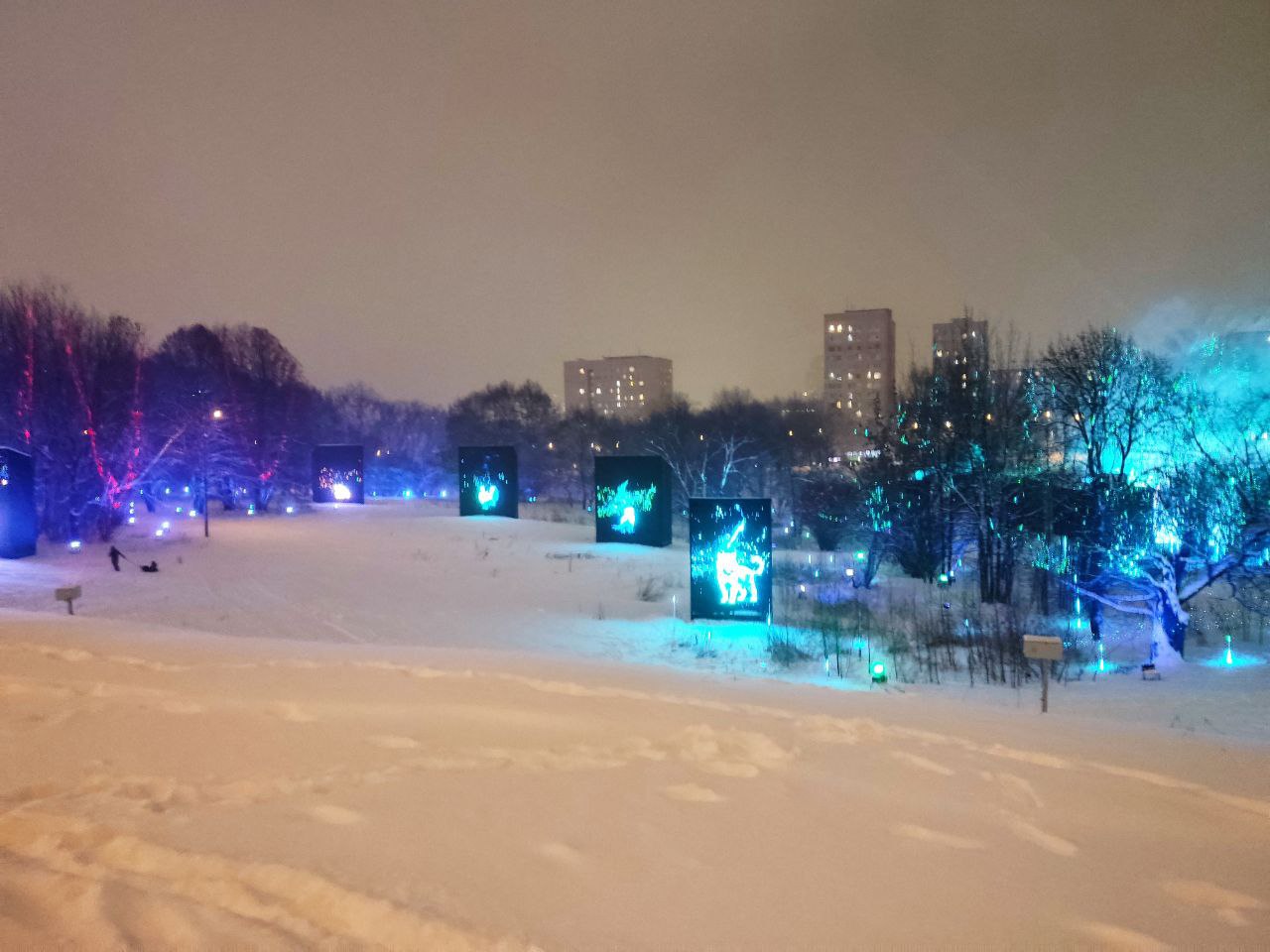 Парк на Воробьевых горах у Дворца пионеров