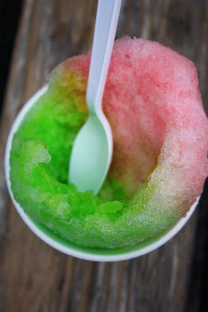 Снежки с сиропом "shave ice"